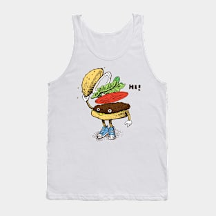 Burger Greeting Tank Top